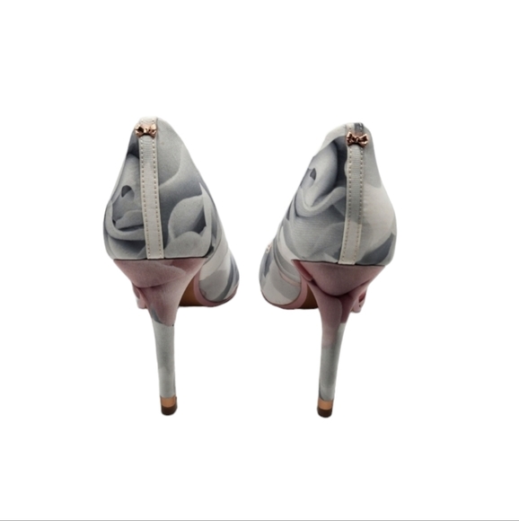 NWOB Ted Baker Charmesa women's floral print pointed toe pumps Sz 6.5 - Picture 6 of 11